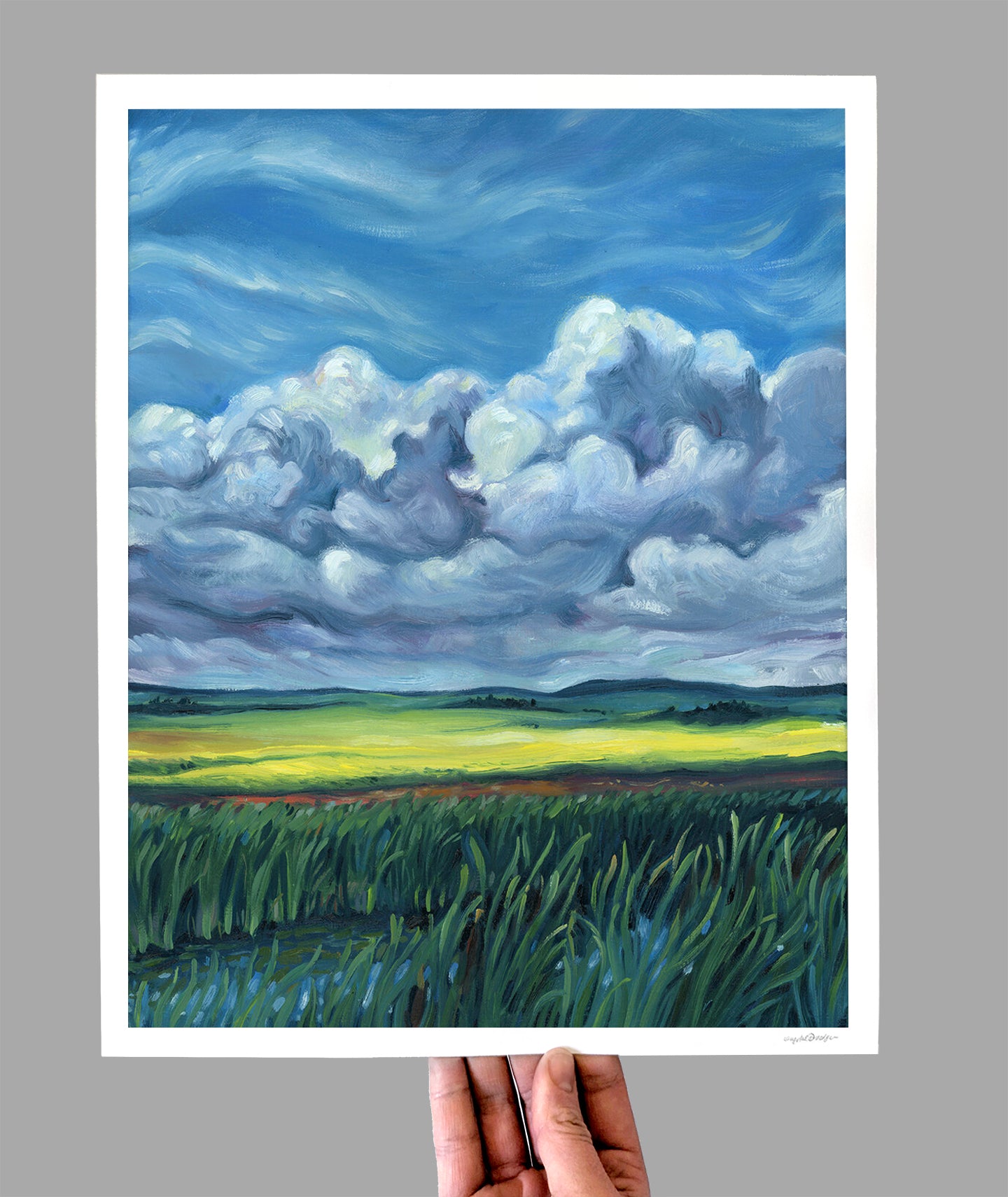 Prairie Storm Arrival Giclee Print