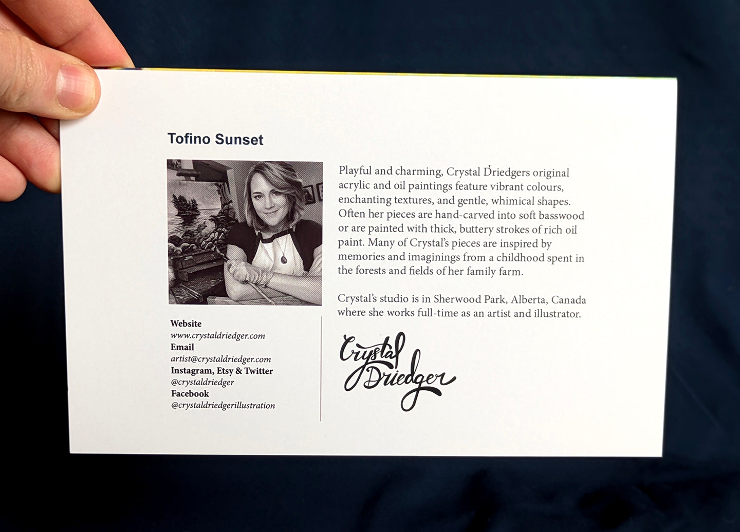 Tofino Sunset Art Card