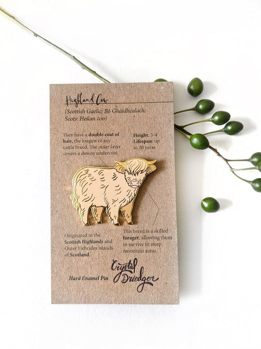 Highland Cow Hard Enamel Pin