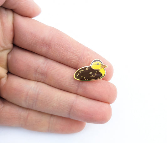 Mallard Duckling - hard enamel Pin in Gold (Copy)