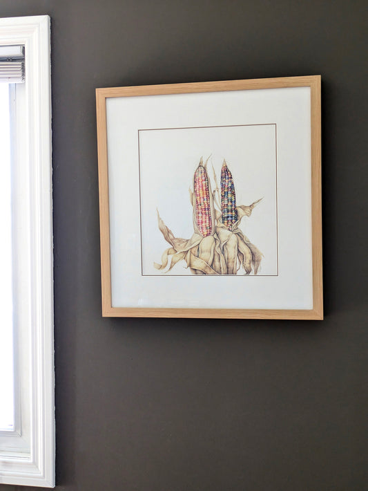 Glass Gem Corn (Framed)