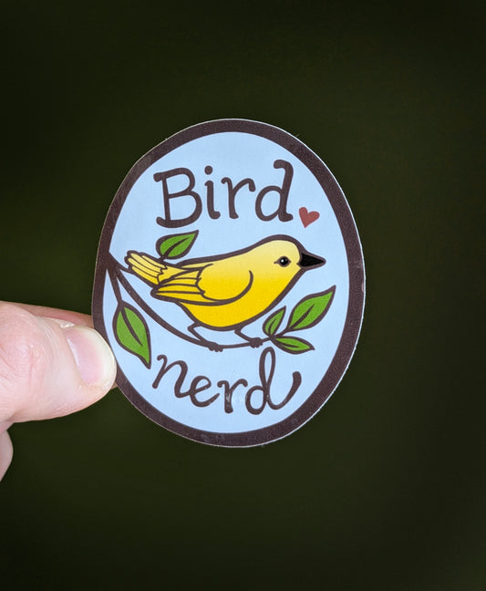 Bird Nerd Sticker