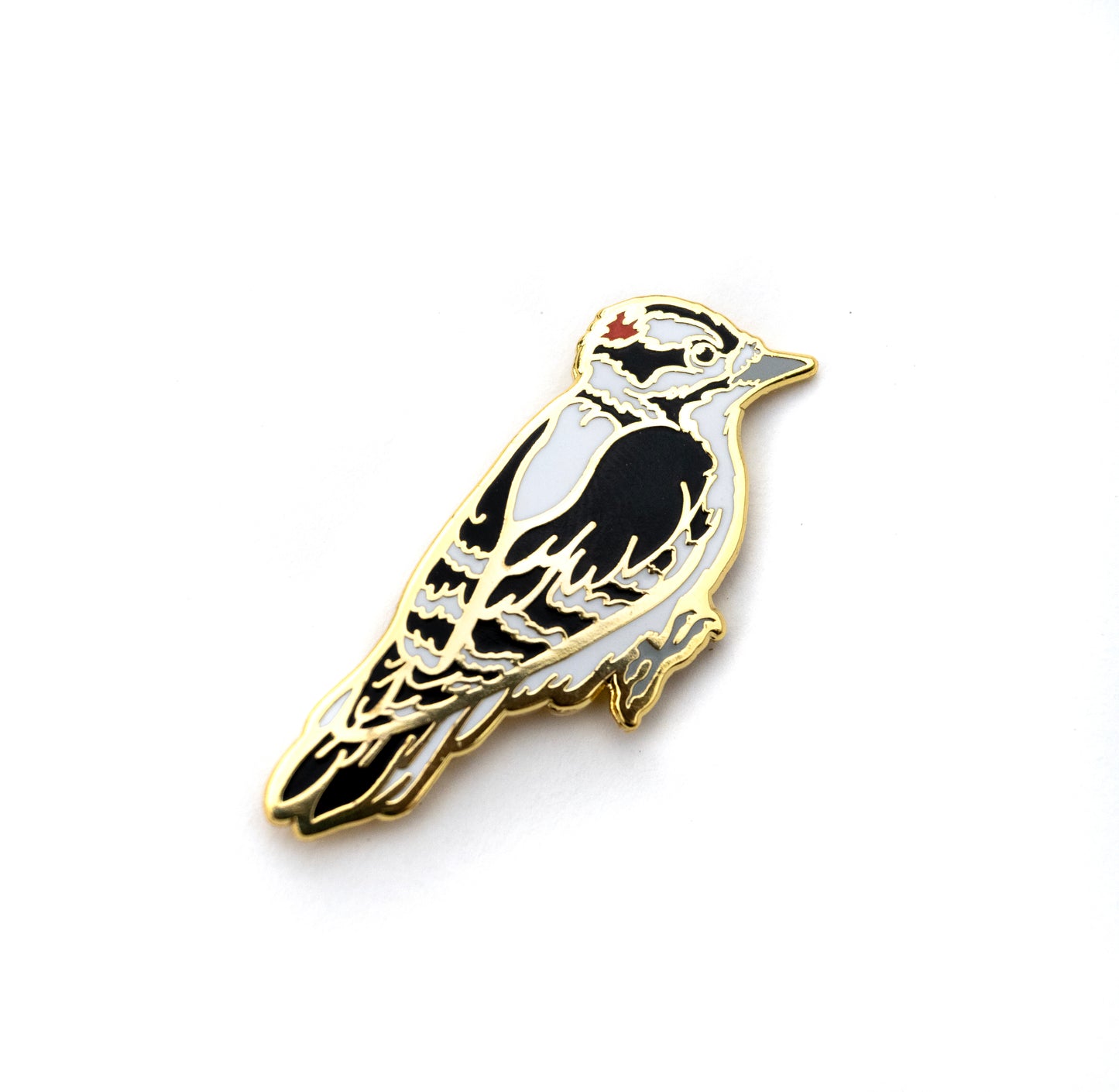 Downy Woodpecker Enamel Pin